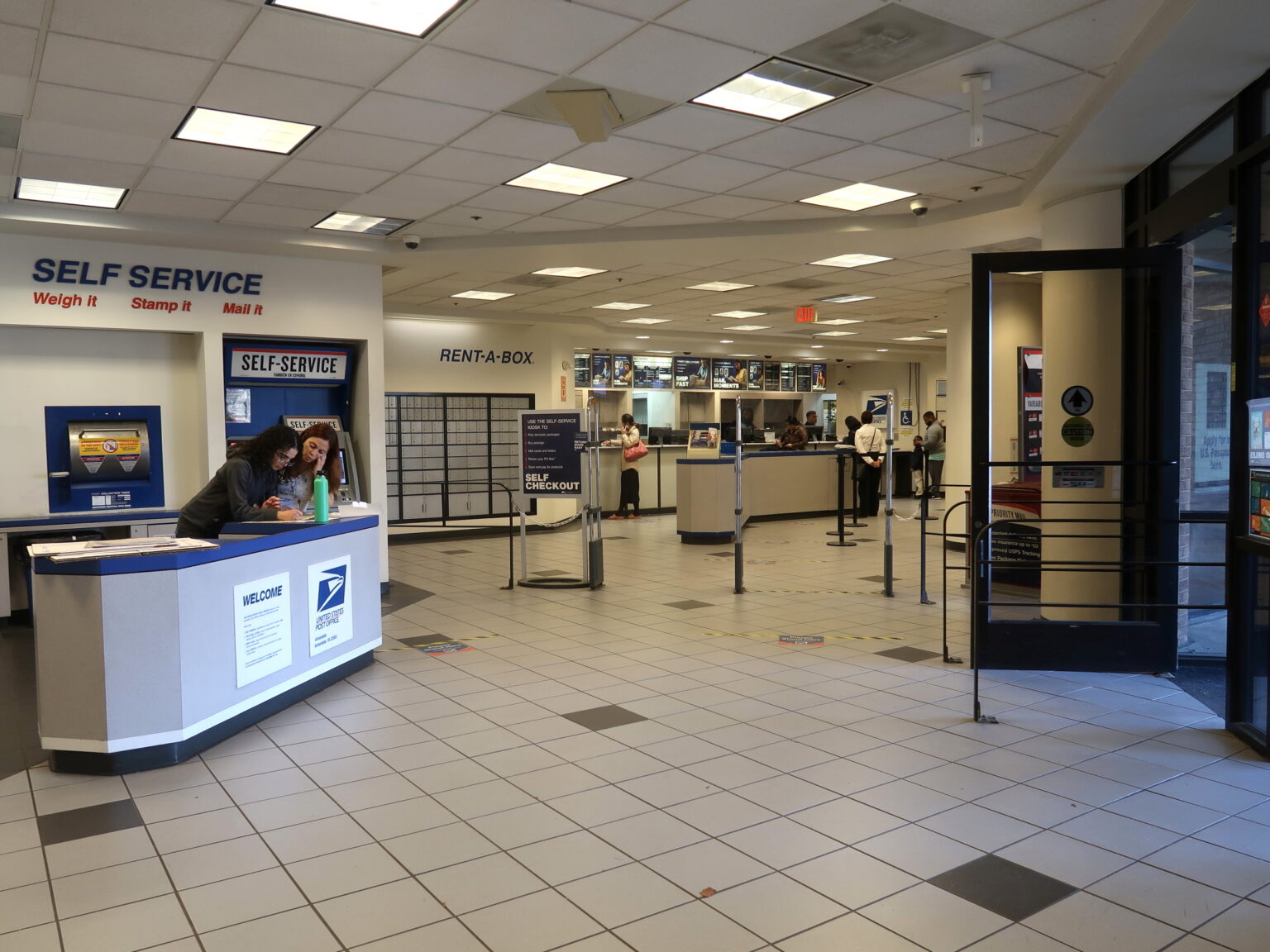 Post office lobby closed at night Annandale Today