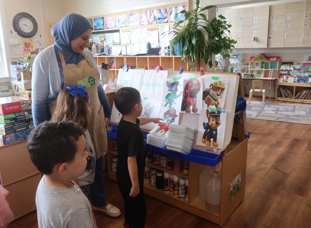 The ACCA Child Development Center teaches kids about democracy by having them vote for their favorite Paw Patrol character.