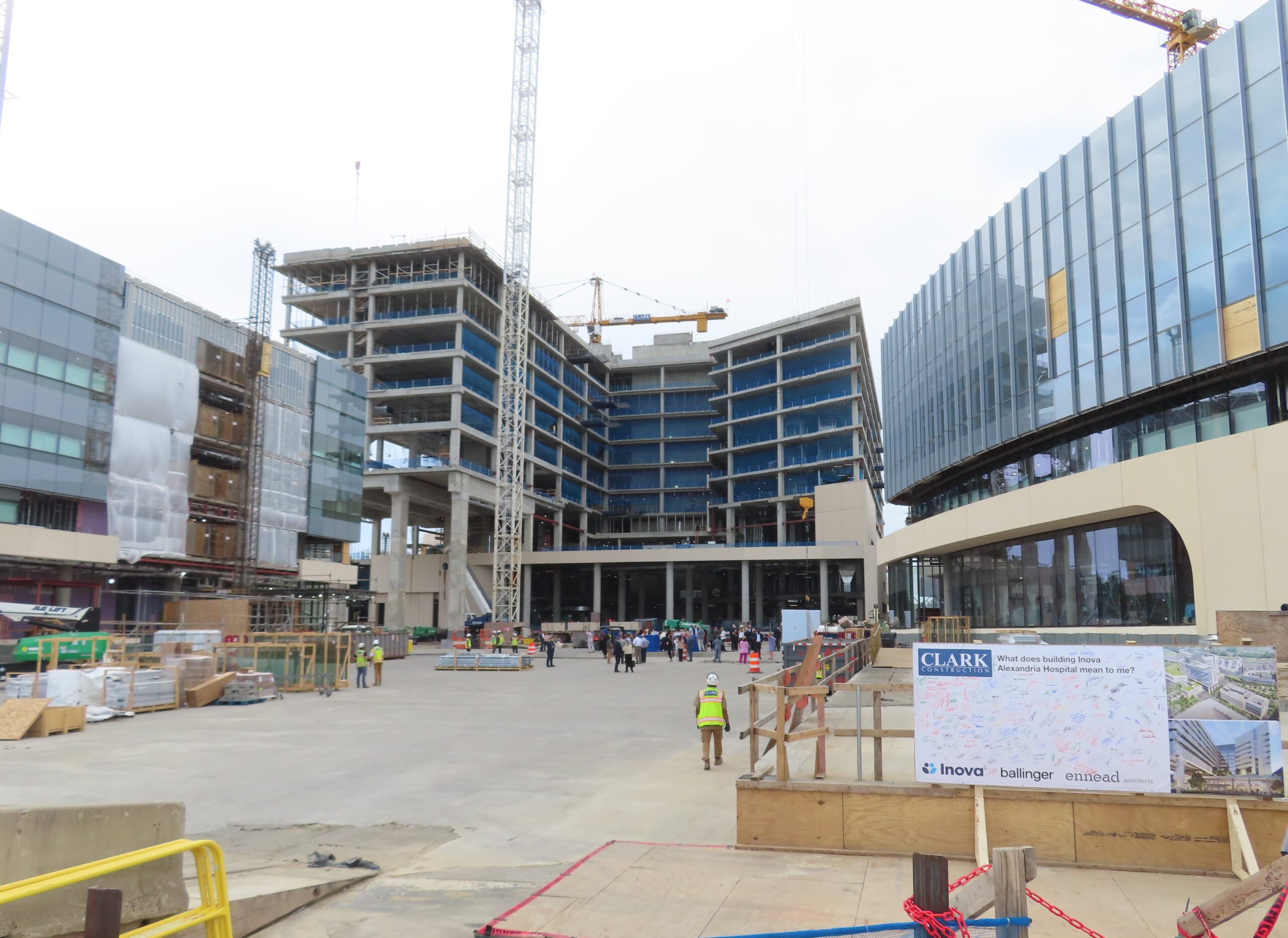 Inova commemorates a milestone in its hospital project