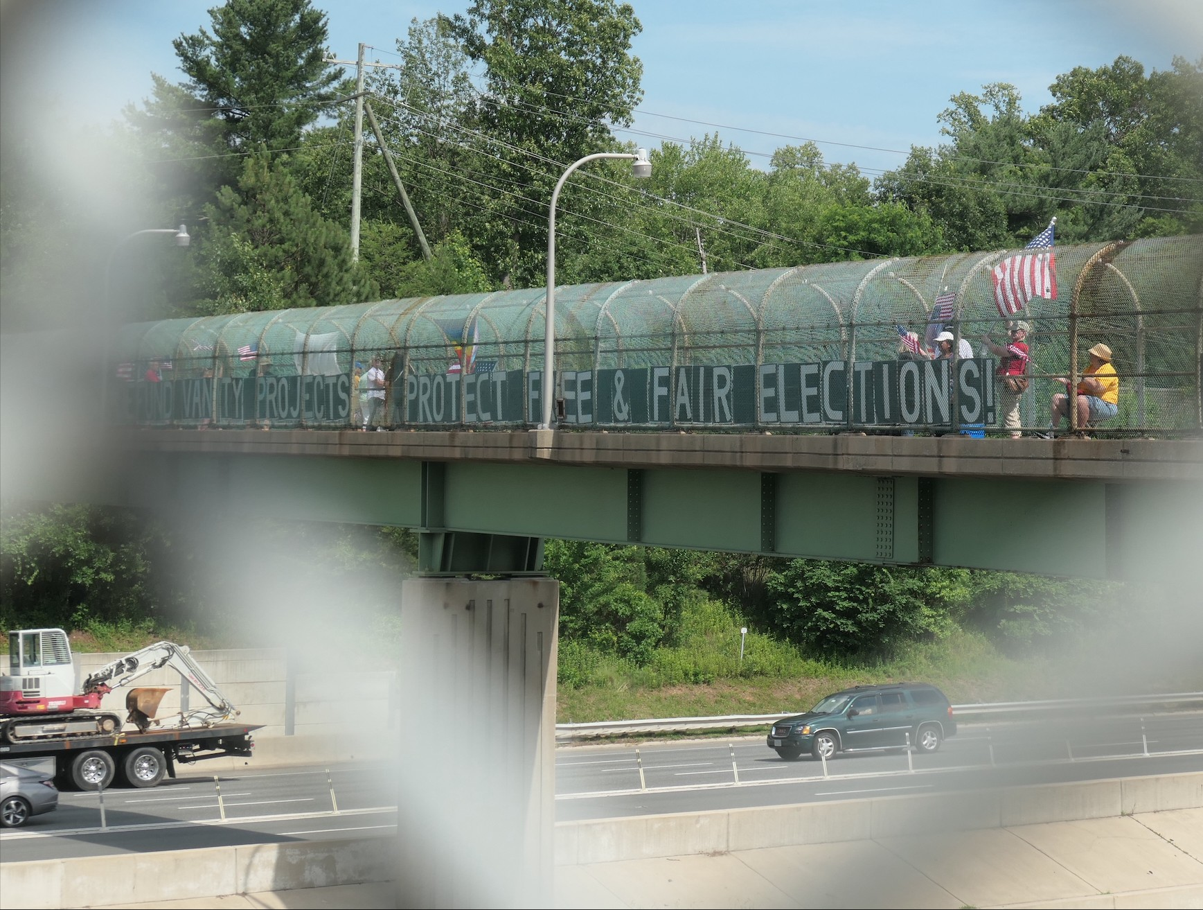 Above the beltway, protestors call for fair elections